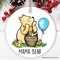 Charming Mama Bear Ornament, Cute Pooh For Mother's Days Gift and Tree Decor